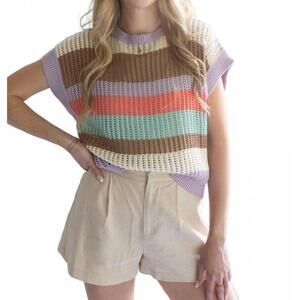 NEW SAGE+FIG summer vibes sweater in vibrant multicolor